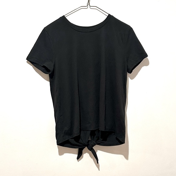 NWT Madewell Black Knot Back Tee - Picture 2 of 5